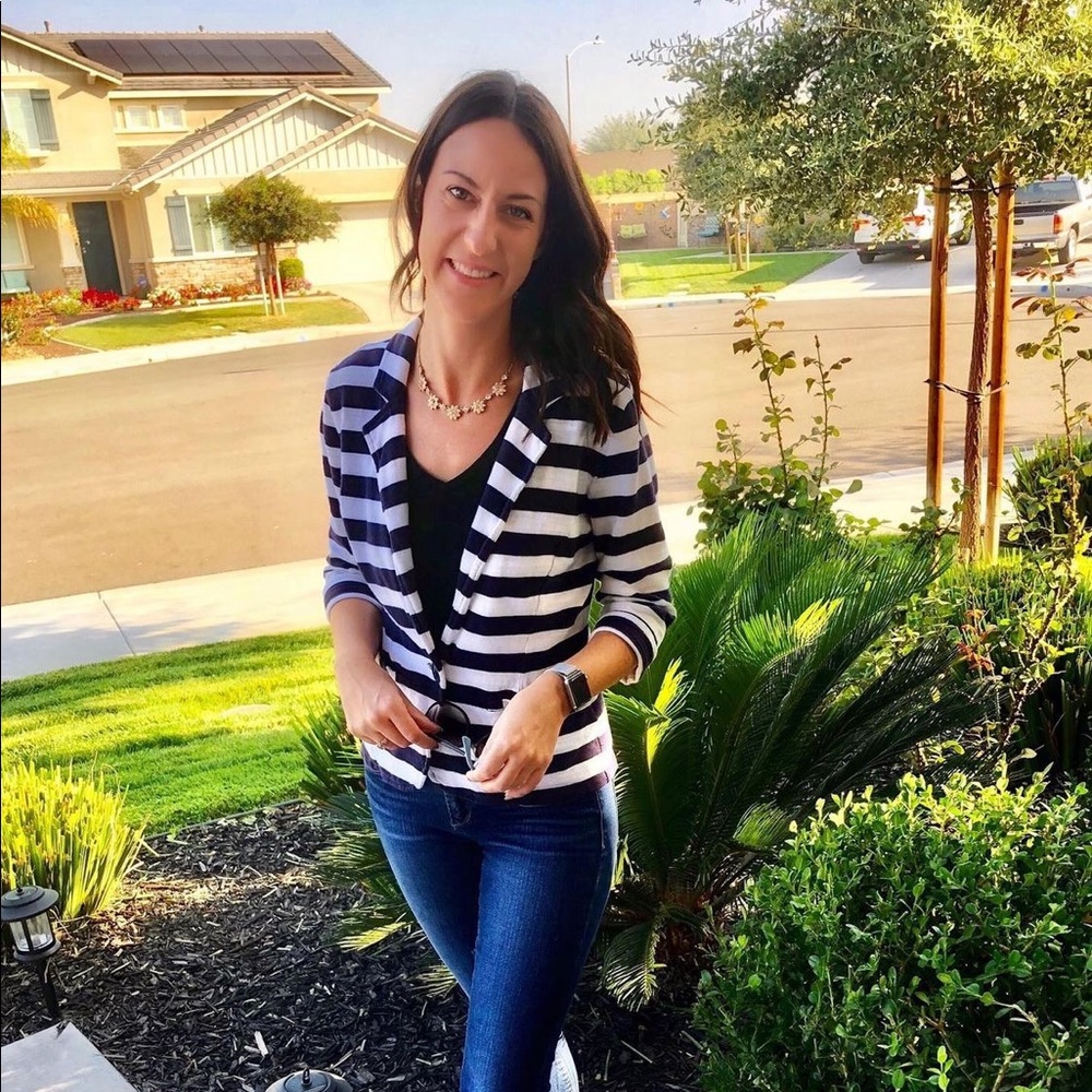 Caslon Nautical cardigan sweater.